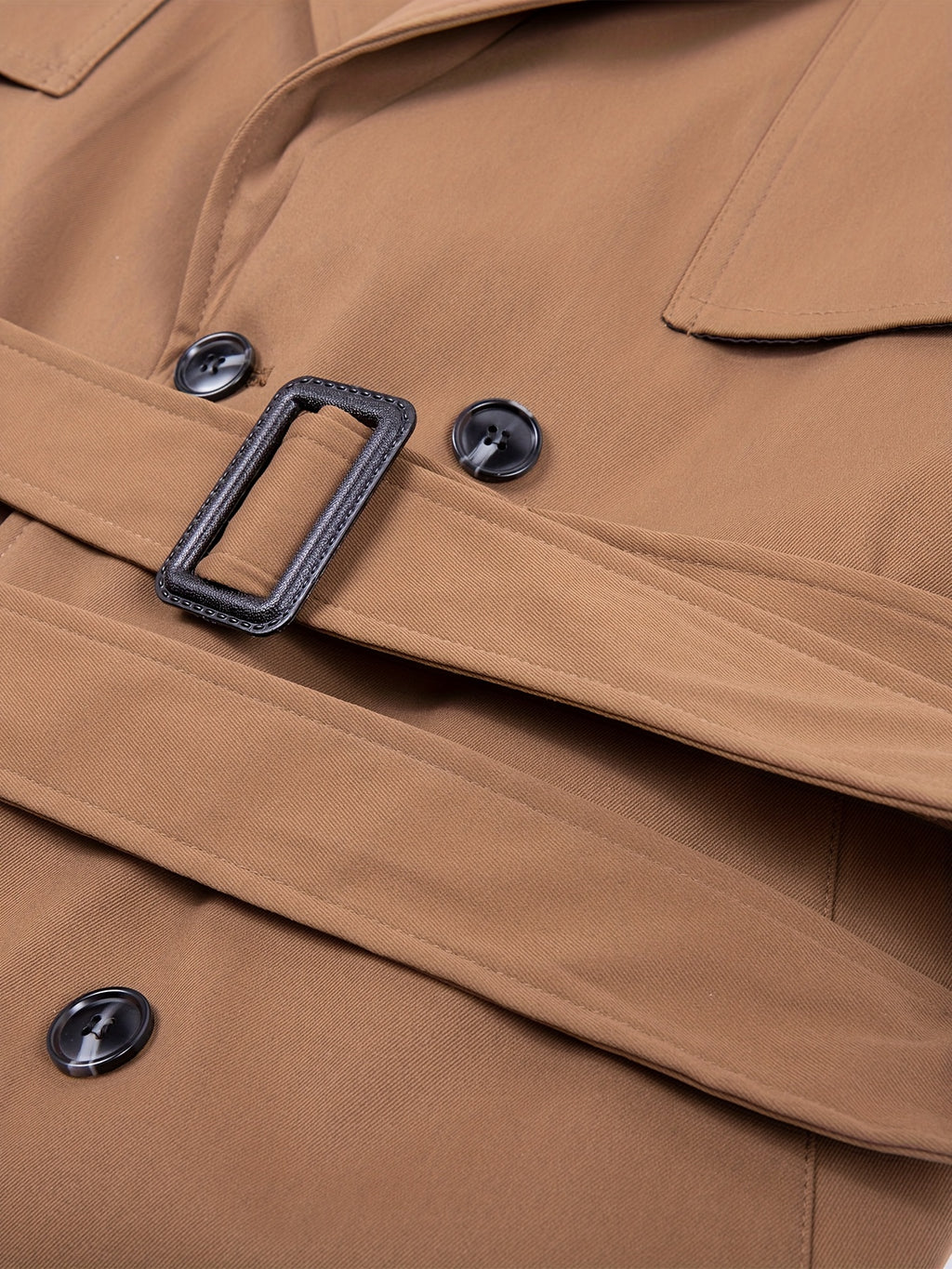 Trench mi-long pour homme, à revers