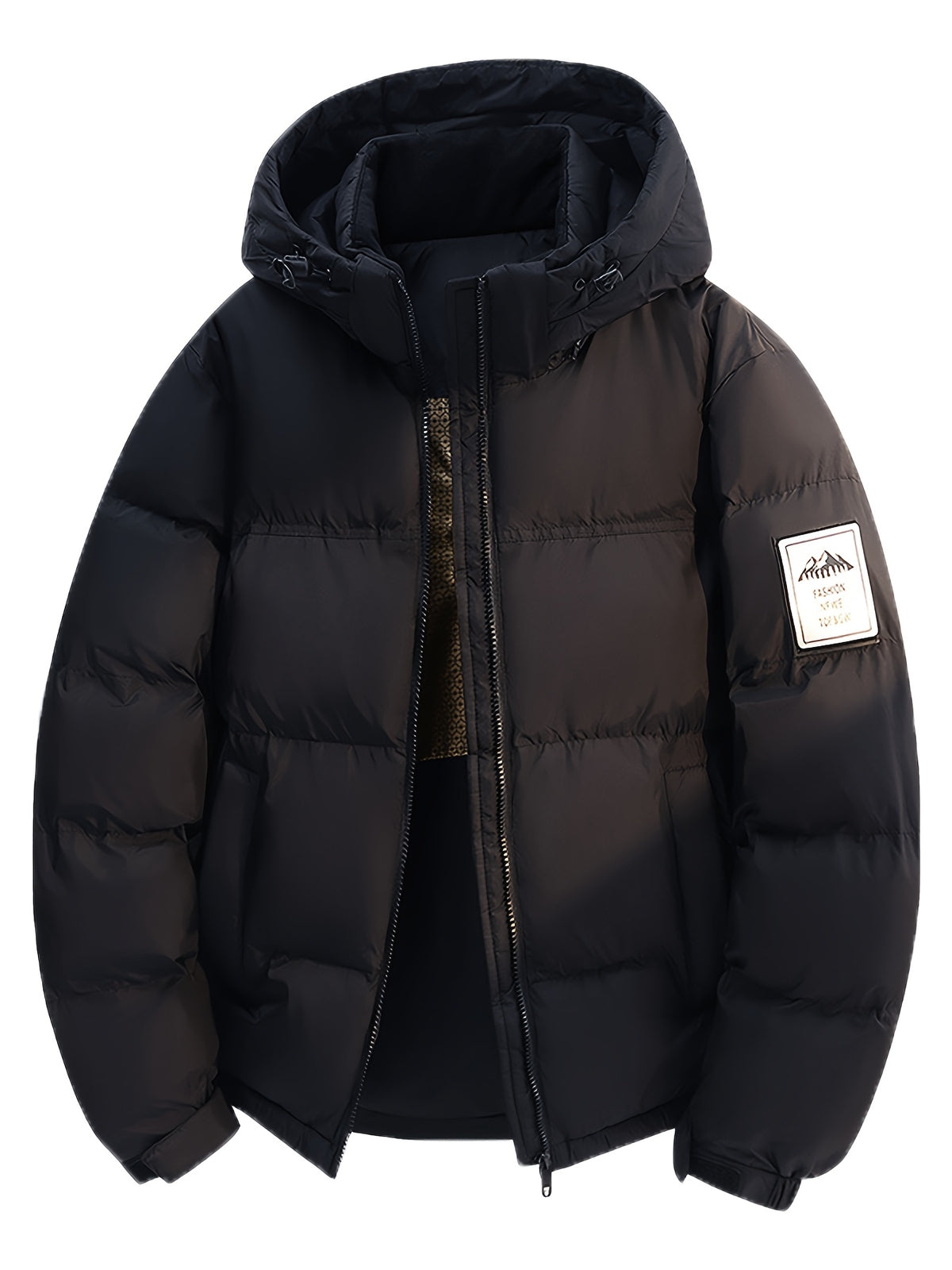Veste matelassée pour homme, capuche amovible