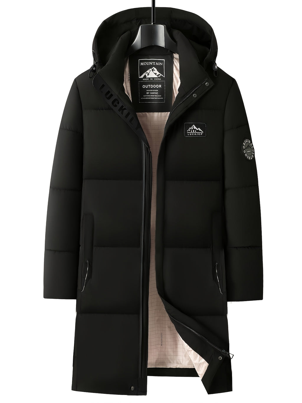 Veste pour homme, à capuche, rouge