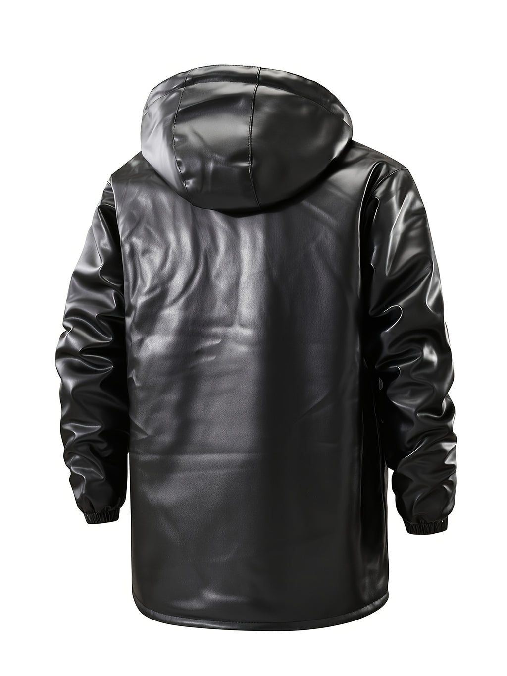 Veste long pour homme, polaire, à capuche