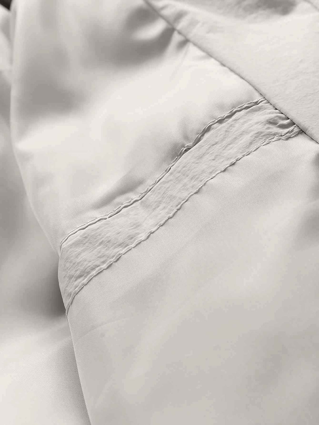 Veste matelassée pour homme, à col montant, blanc