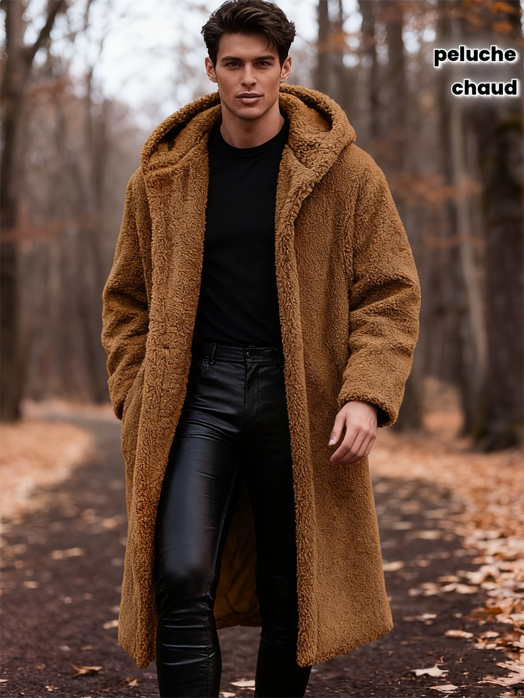 Trench pour homme, à capuche, modele 3