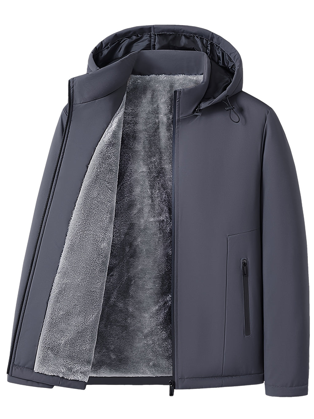 Veste pour homme, polaire, à capuche, modele 2