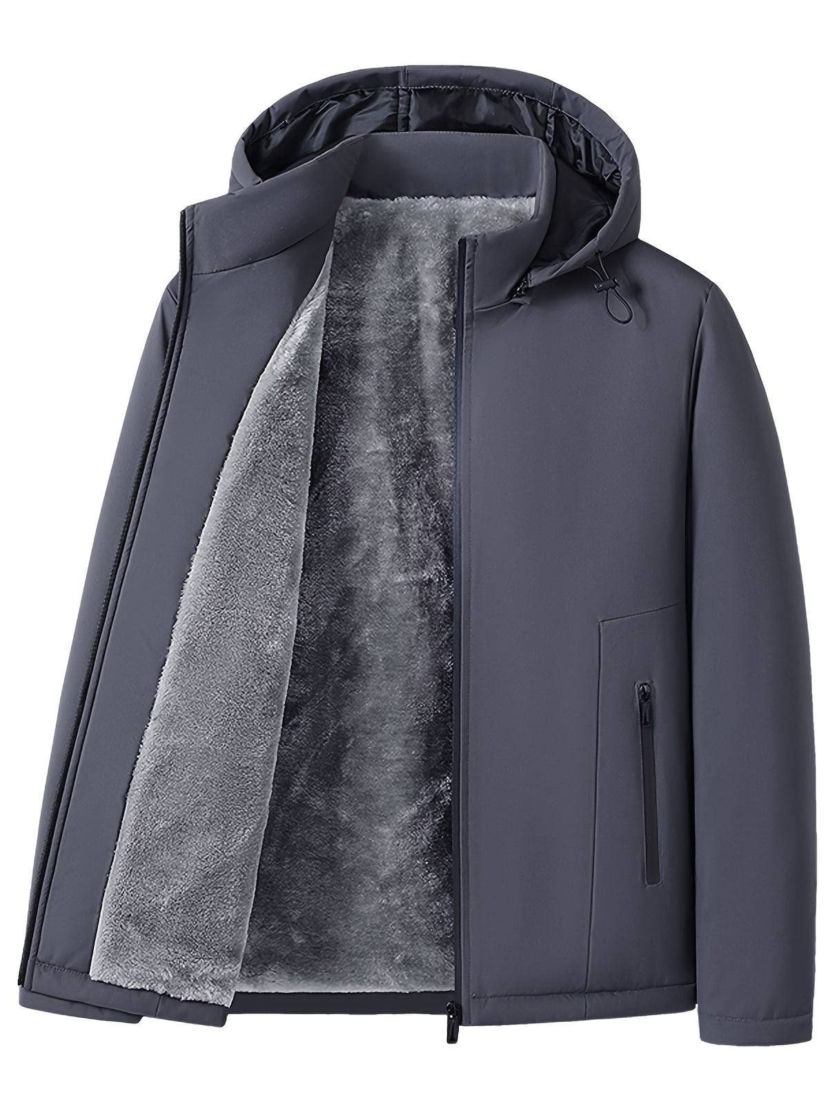 Veste pour homme, polaire, à capuche, modele 2