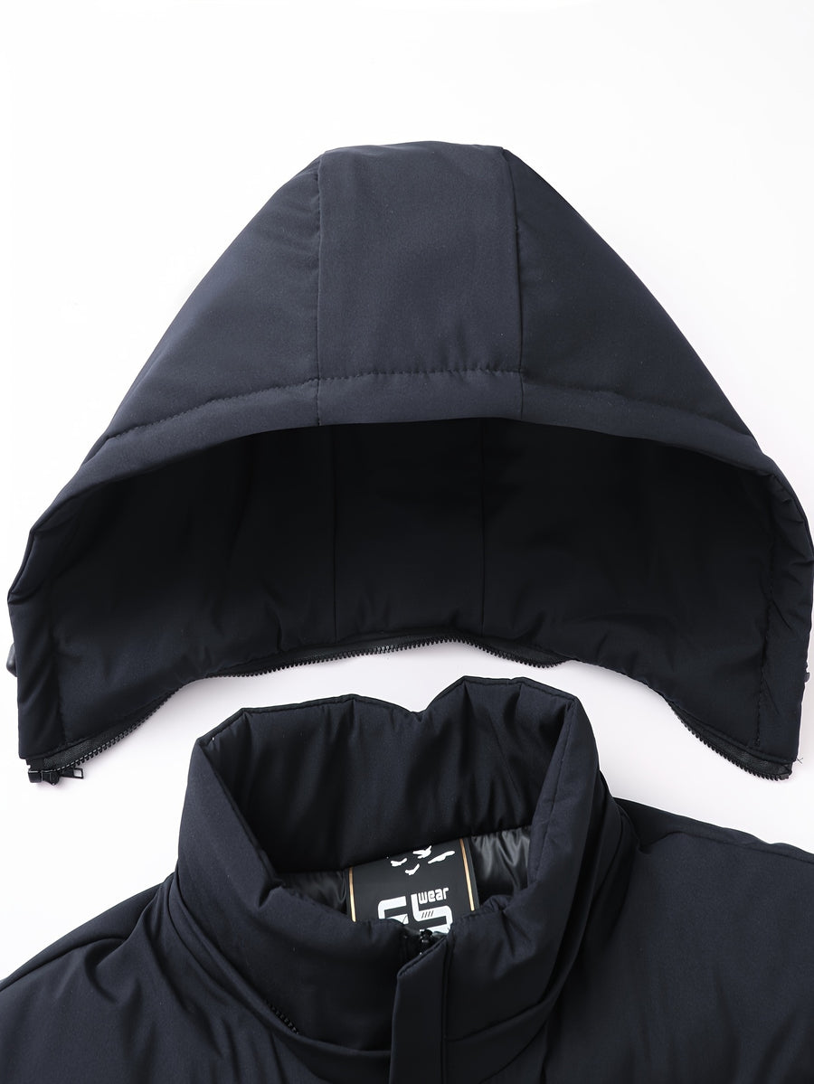 Veste matelassée, à capuche, bleu marine, photo 14