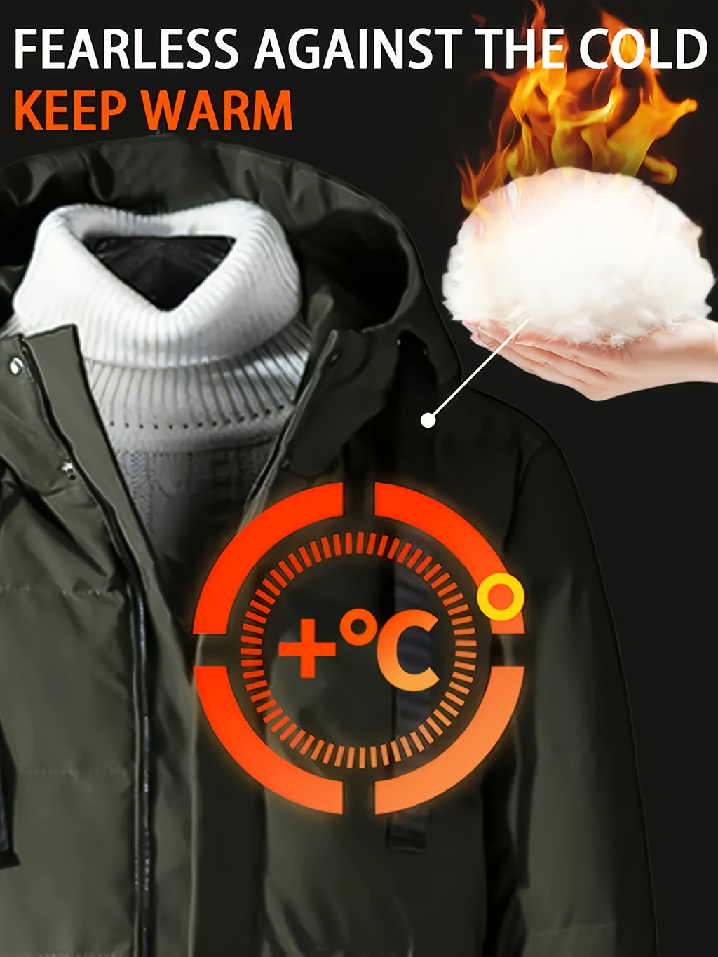 Manteau pour homme, imperméable, à capuche