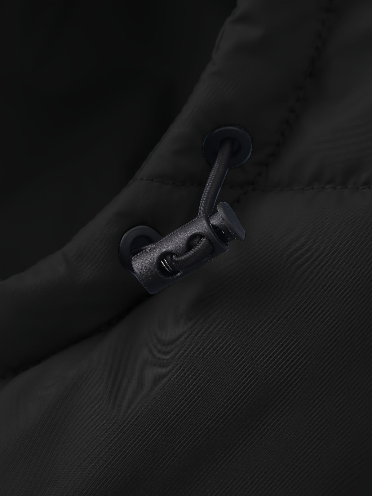 Manteau matelassé pour homme, à capuche, bleu foncé