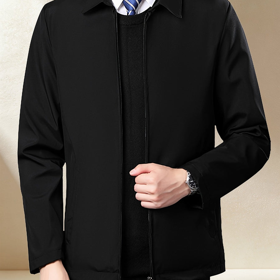 Veste, à revers, printemps/automne, coloris noir, détail
