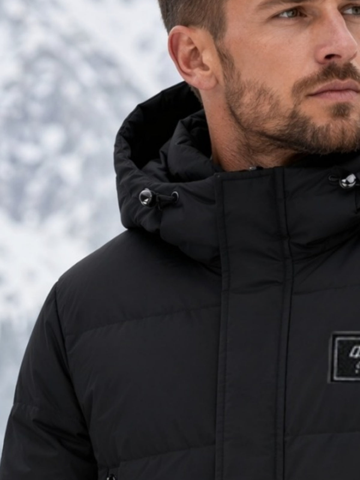 Veste matelassée pour homme, à capuche, blanc