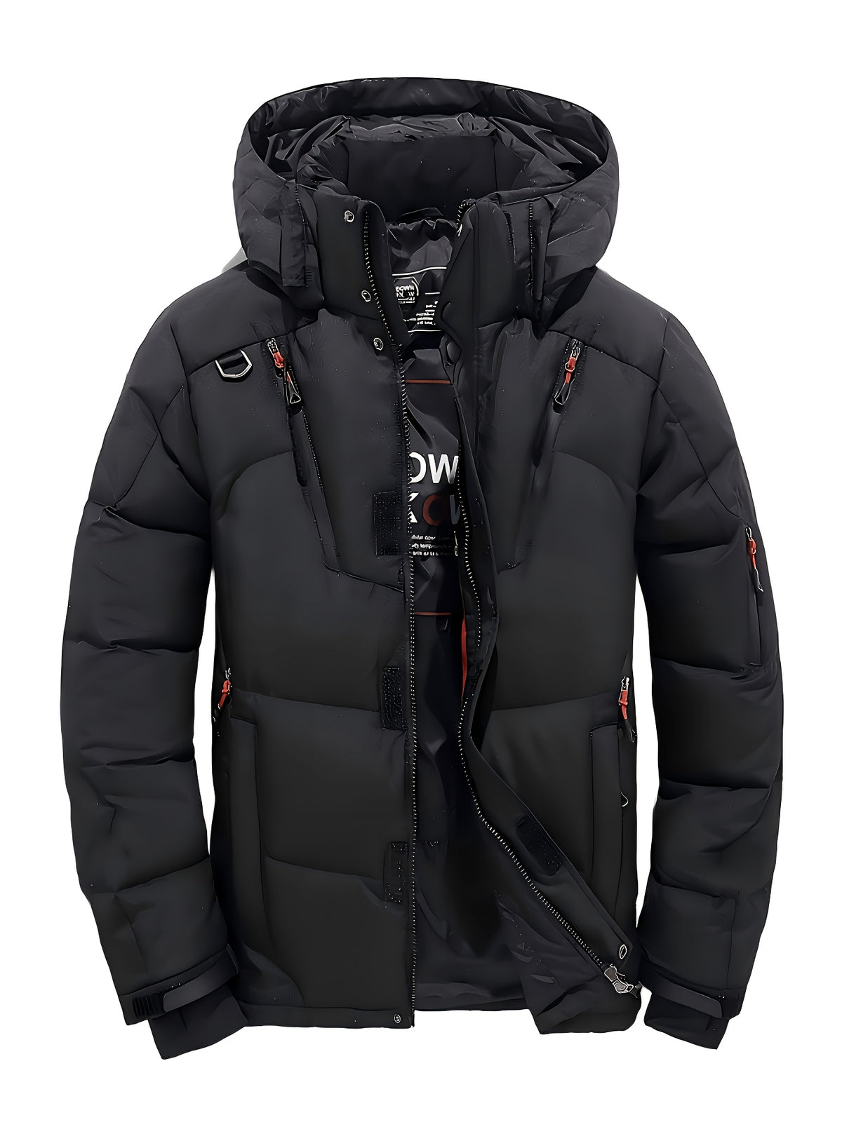 Doudoune matelassée long pour homme, à capuche