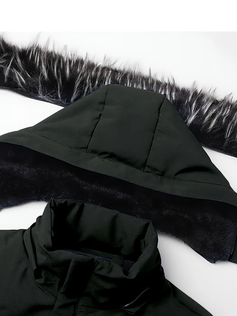 Veste pour homme, capuche amovible, modele 2