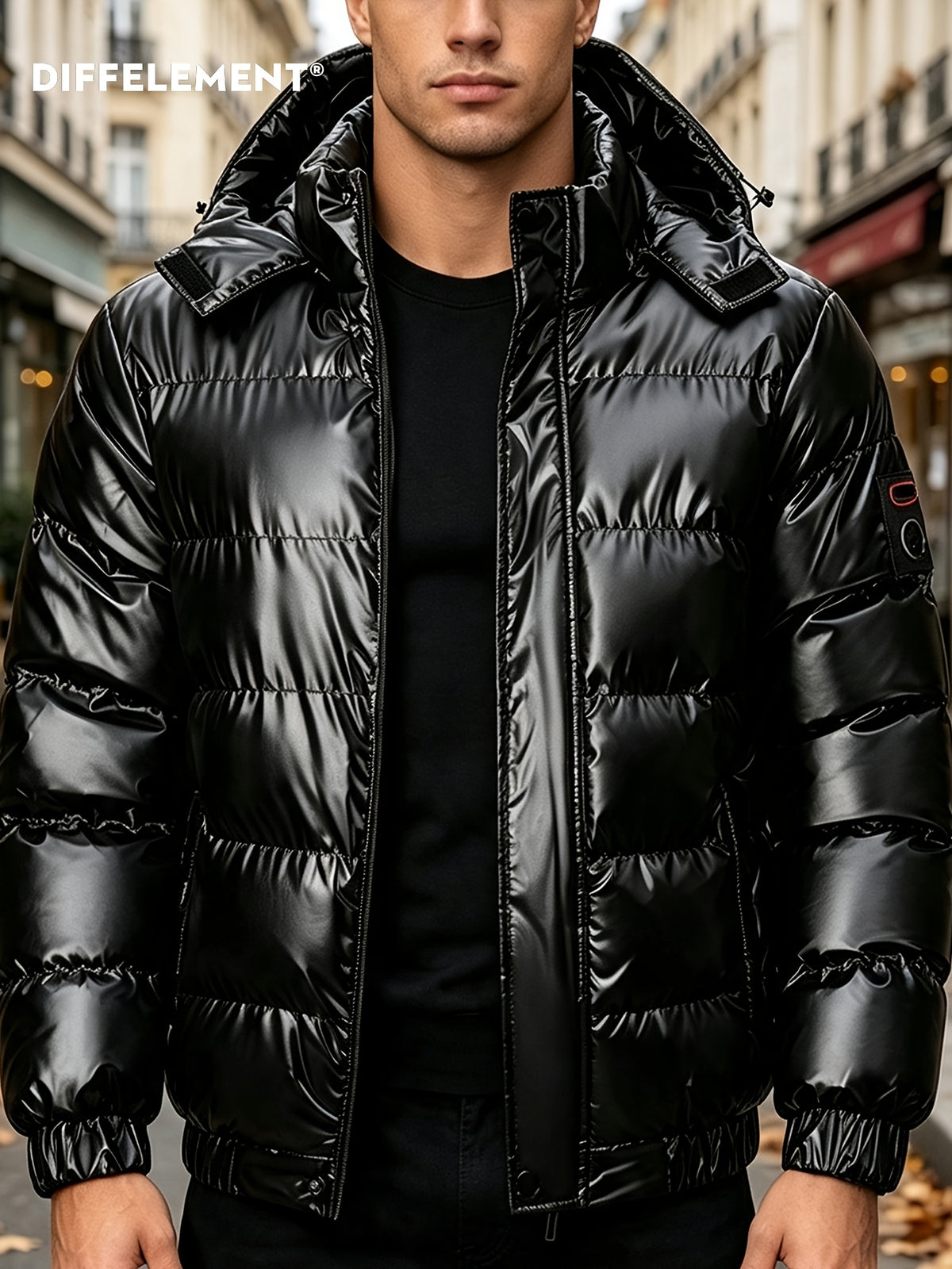 Manteau matelassé pour homme, à capuche, modele 5