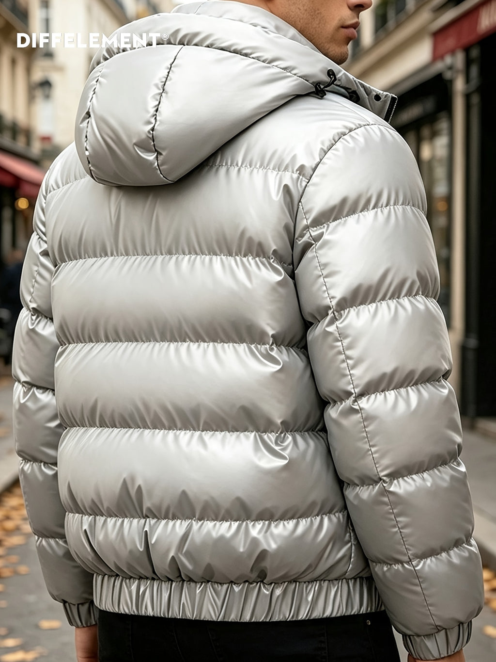 Manteau matelassé pour homme, à capuche, modele 5