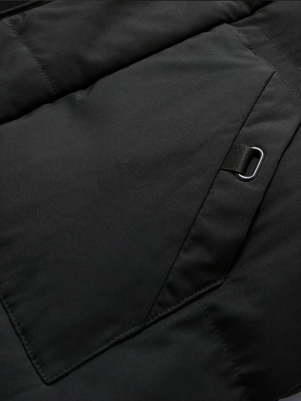 Manteau pour homme, à capuche, col montant