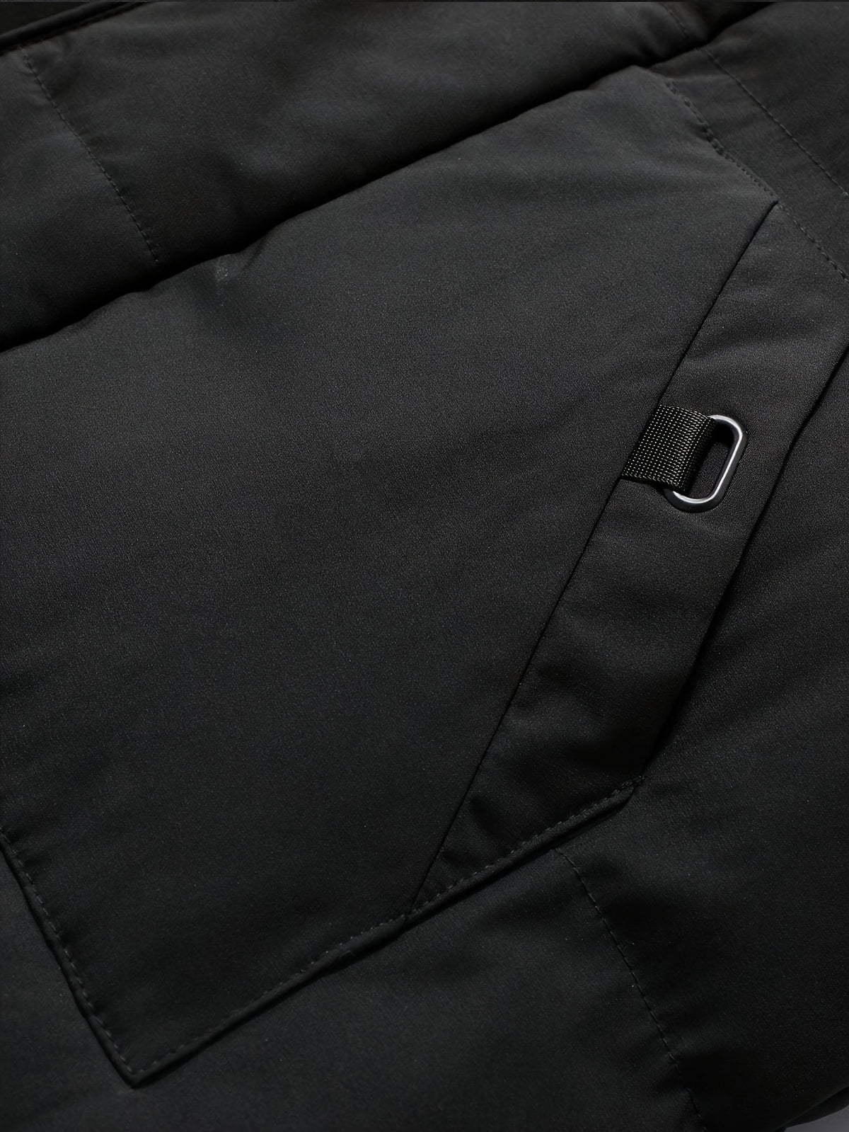Manteau pour homme, à capuche, col montant