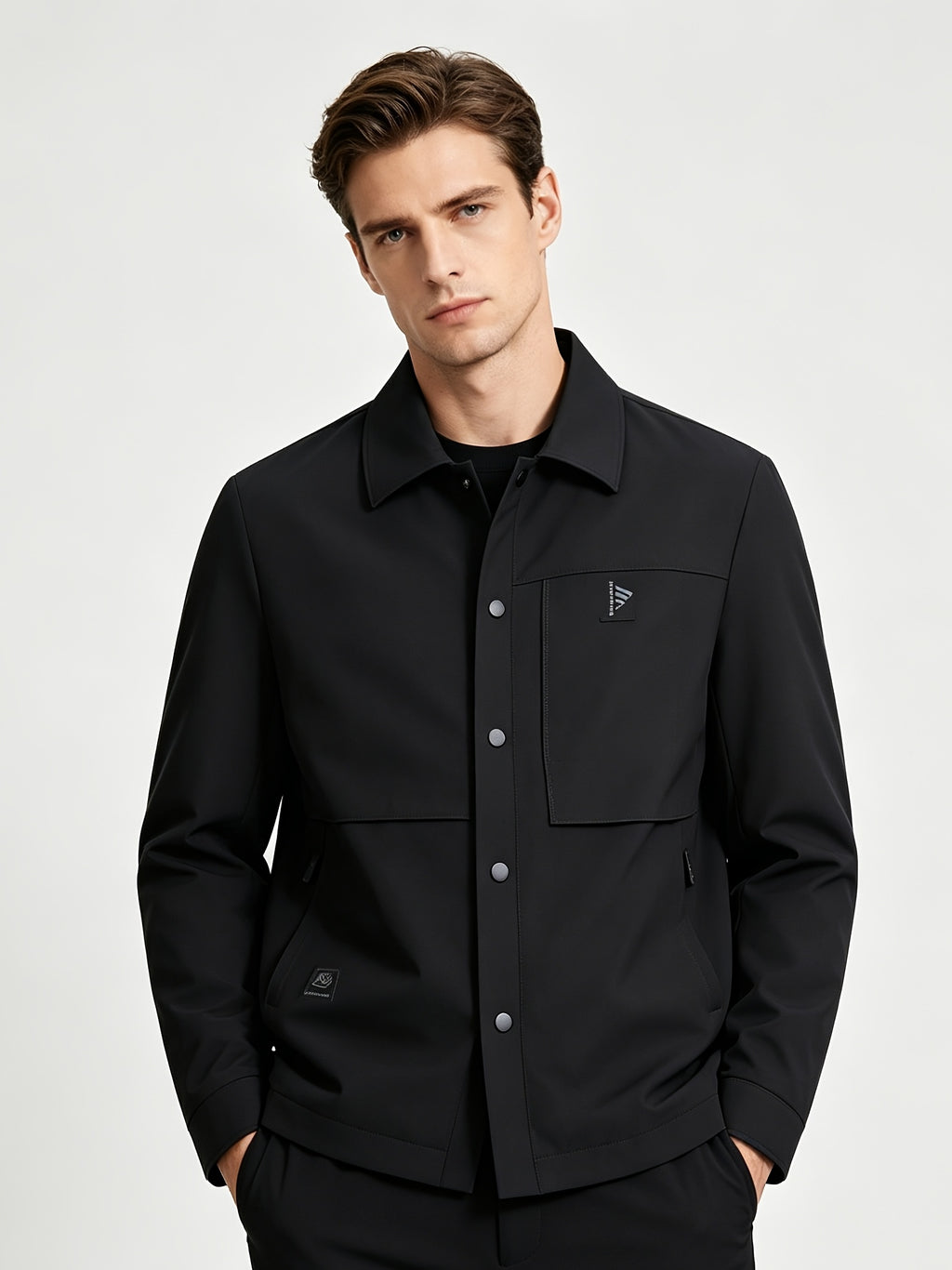 Veste matelassée pour homme, à revers