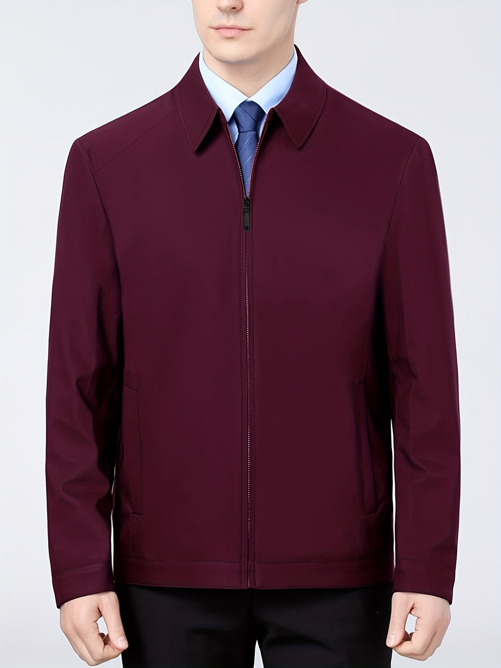 Veste, à revers, gris, photo 13