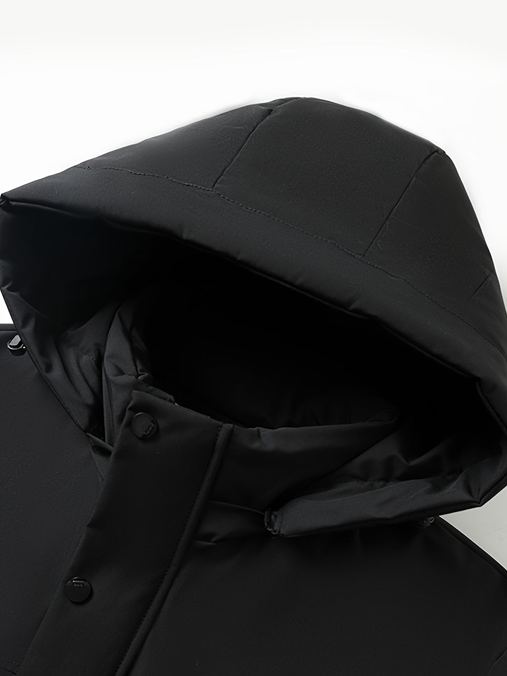 Manteau pour homme, polaire, à capuche, col montant