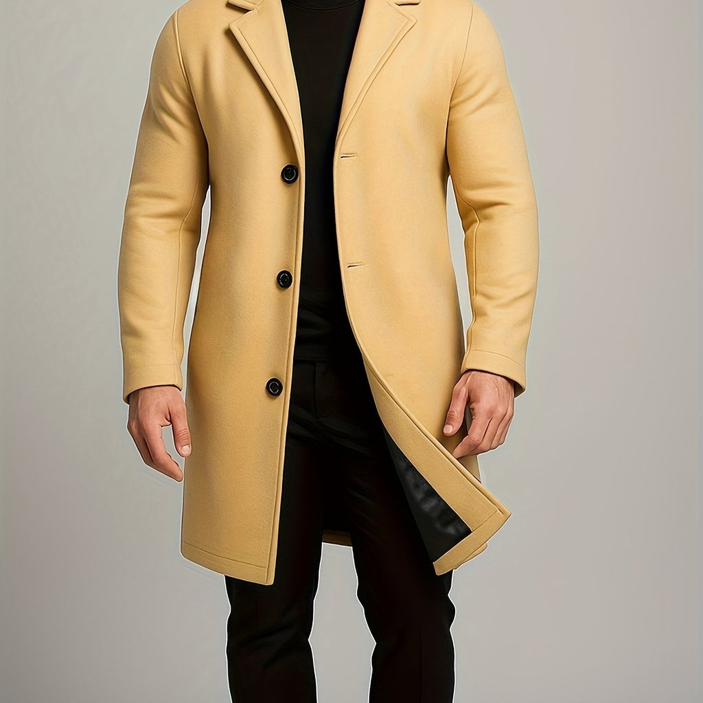 Manteau, tweed, à revers, gris foncé, coloris kaki