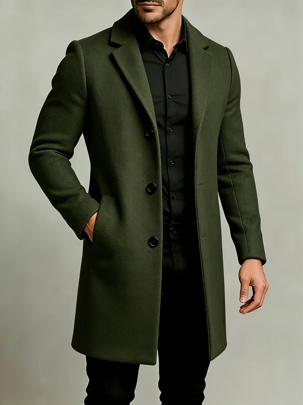 Trench pour homme, à revers