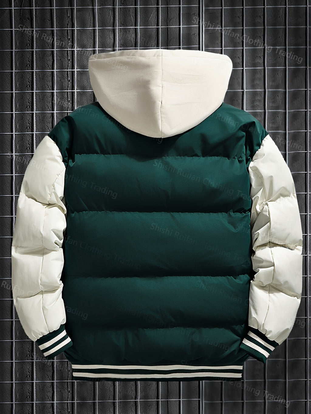 Veste long pour homme, à capuche, rouiller