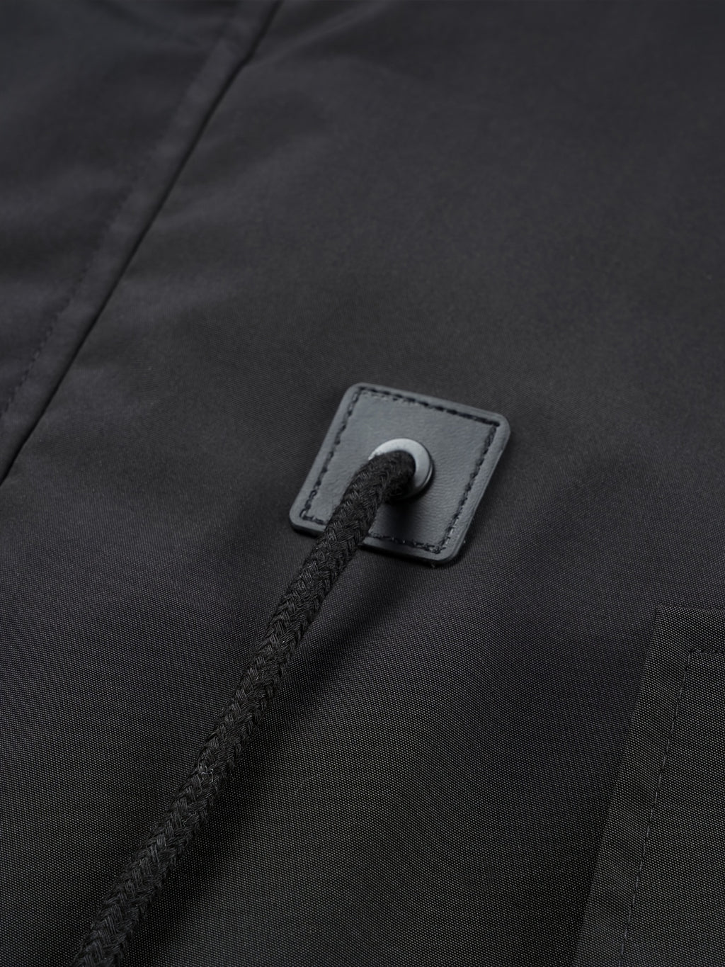 Trench pour homme, à capuche, col montant