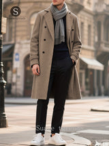 Manteau, à revers, poche