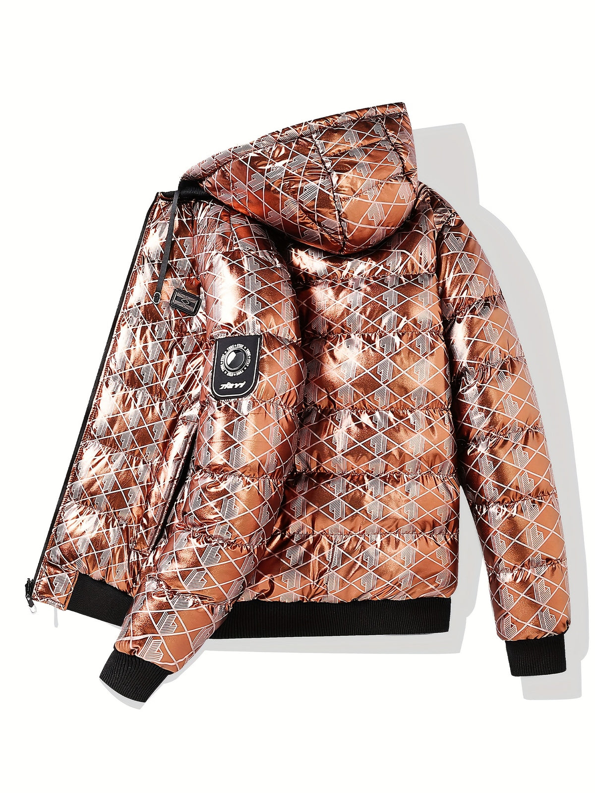 Veste pour homme, à rayures, à capuche