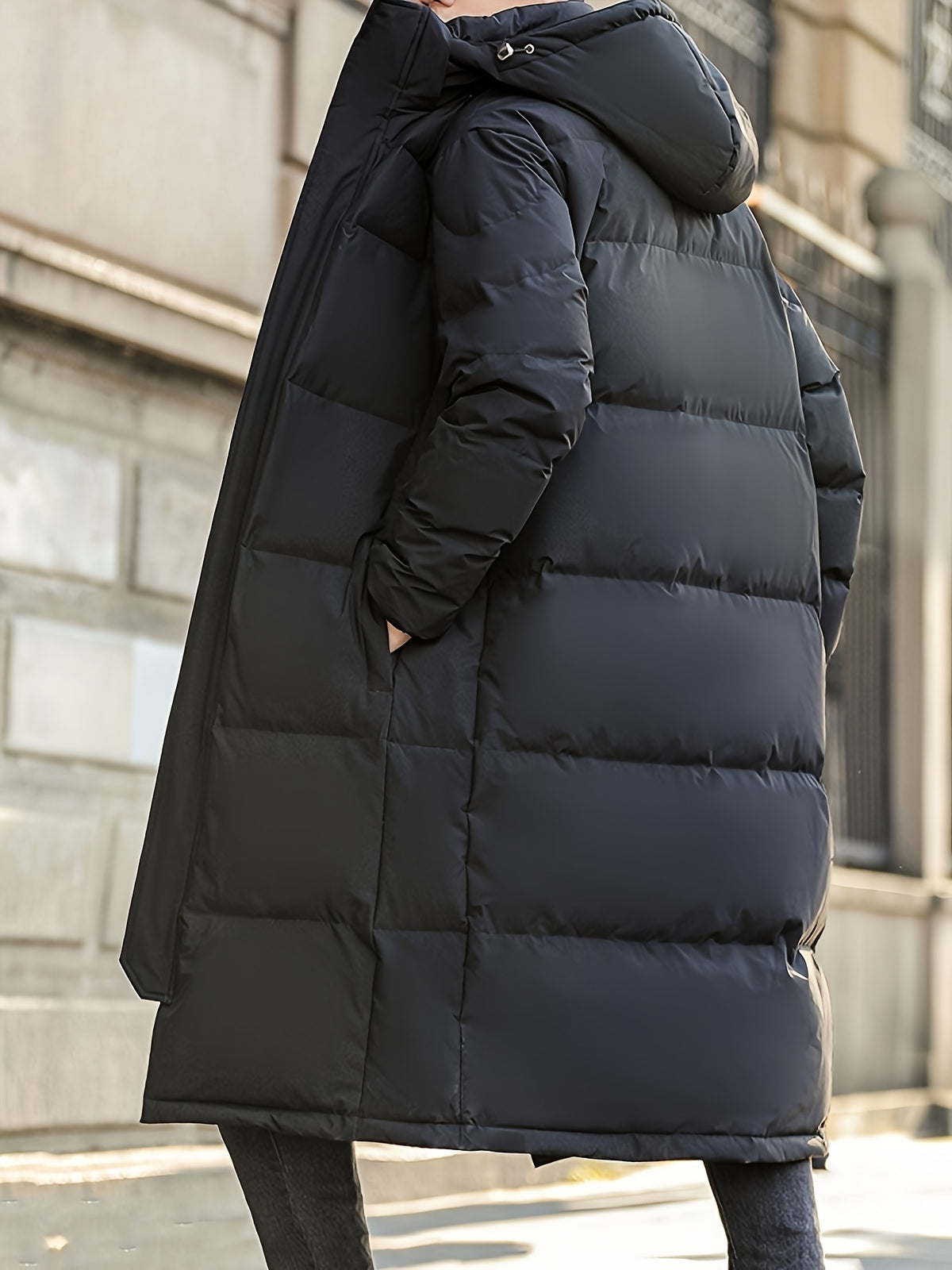 Manteau matelassé pour homme, à capuche, modele 4