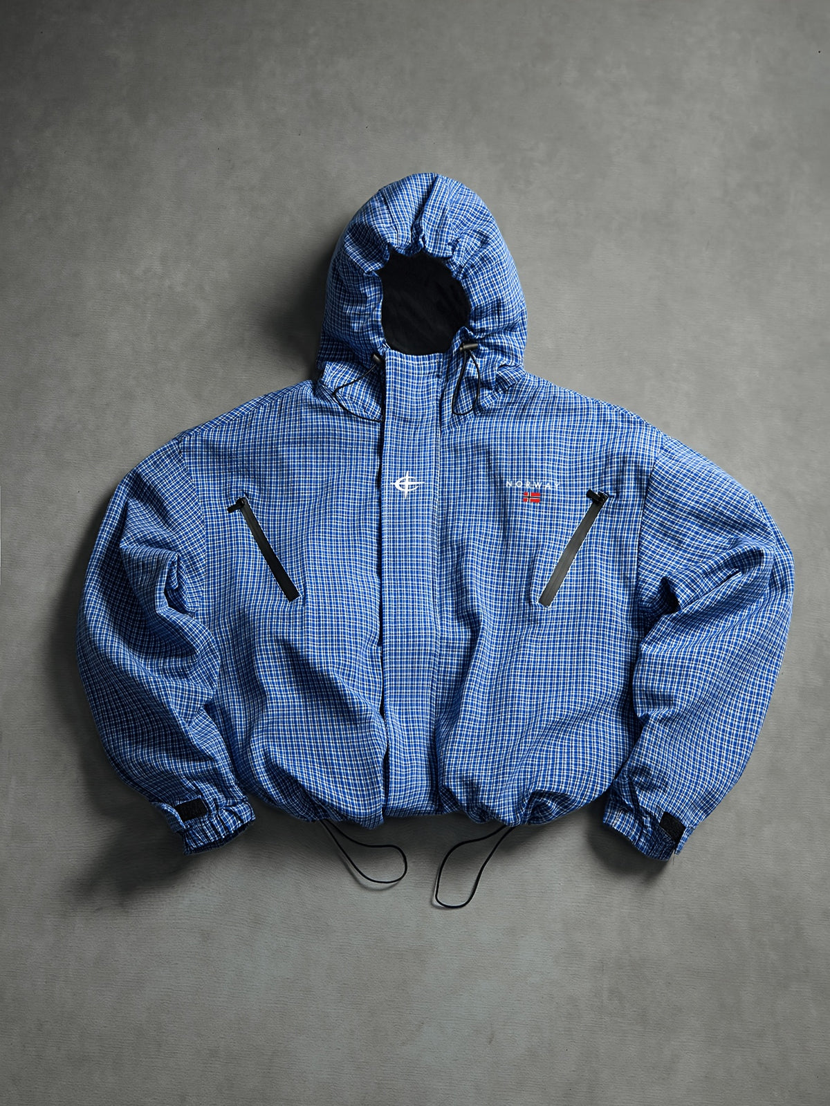 Veste pour homme, à capuche, bleu