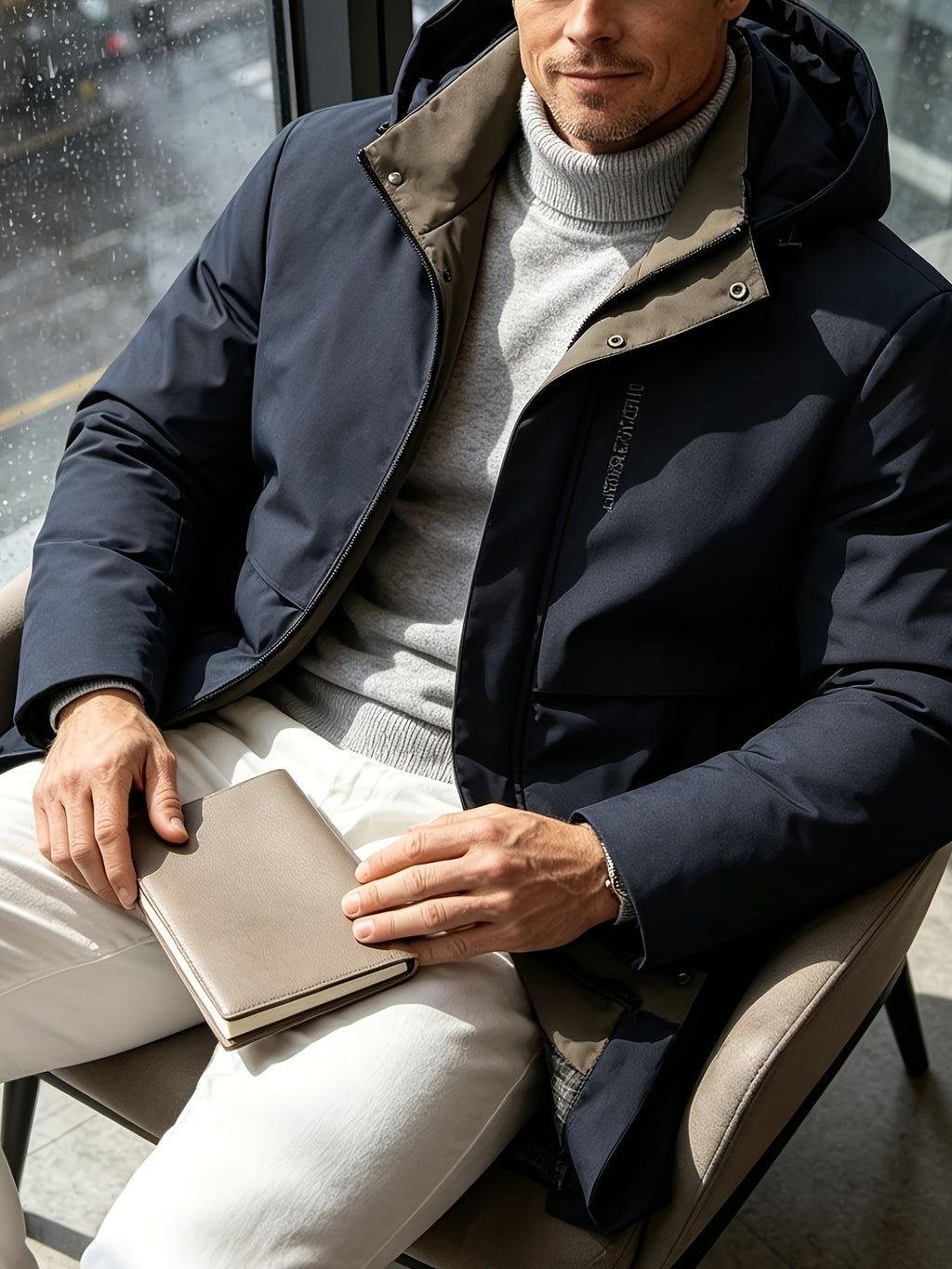 Veste pour homme, à col montant, modele 3
