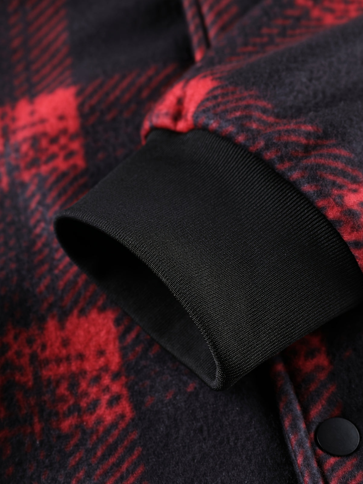 Veste pour homme, à carreaux, à capuche, rouge foncé-a