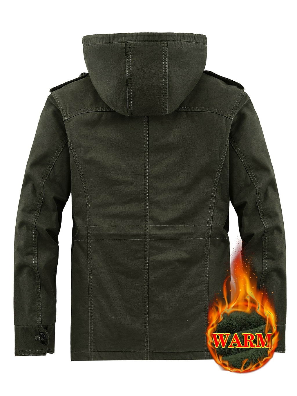 Veste pour homme, polaire, à capuche, vert océan