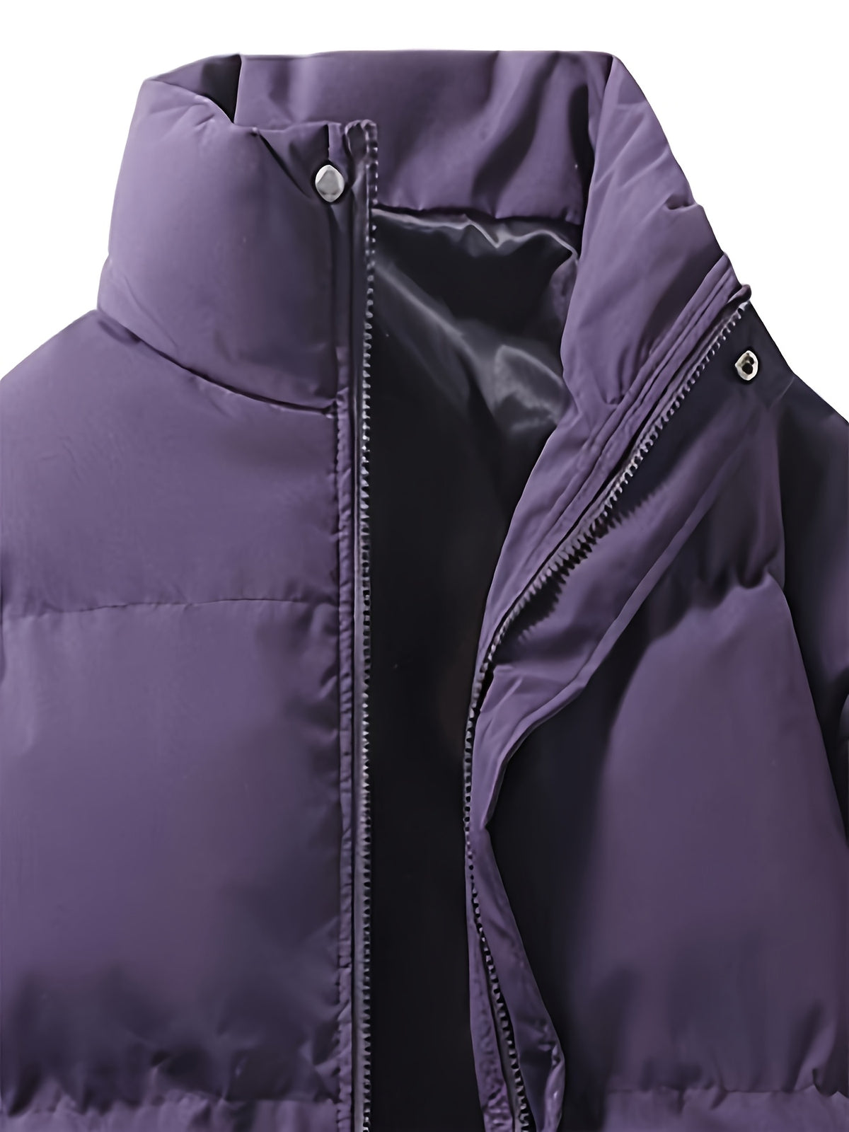 Veste pour homme, à col montant, violet