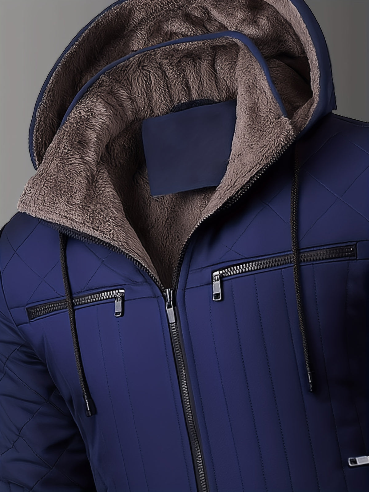 Veste pour homme, polaire, à capuche