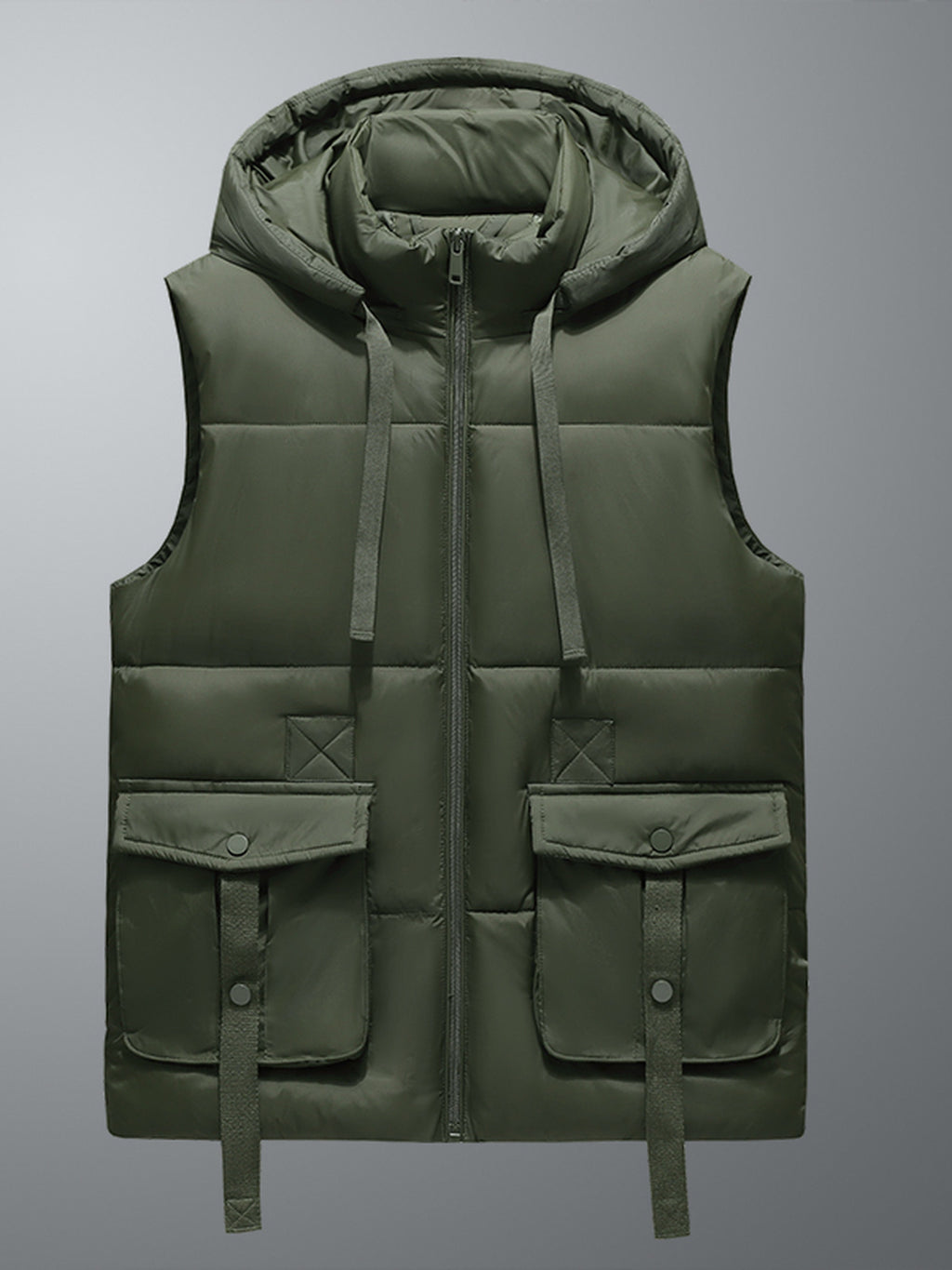 Manteau, capuche amovible, kaki, photo 19
