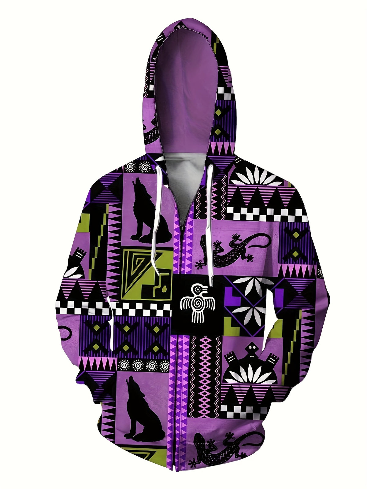 Veste pour homme, à capuche, couleurs mélangées