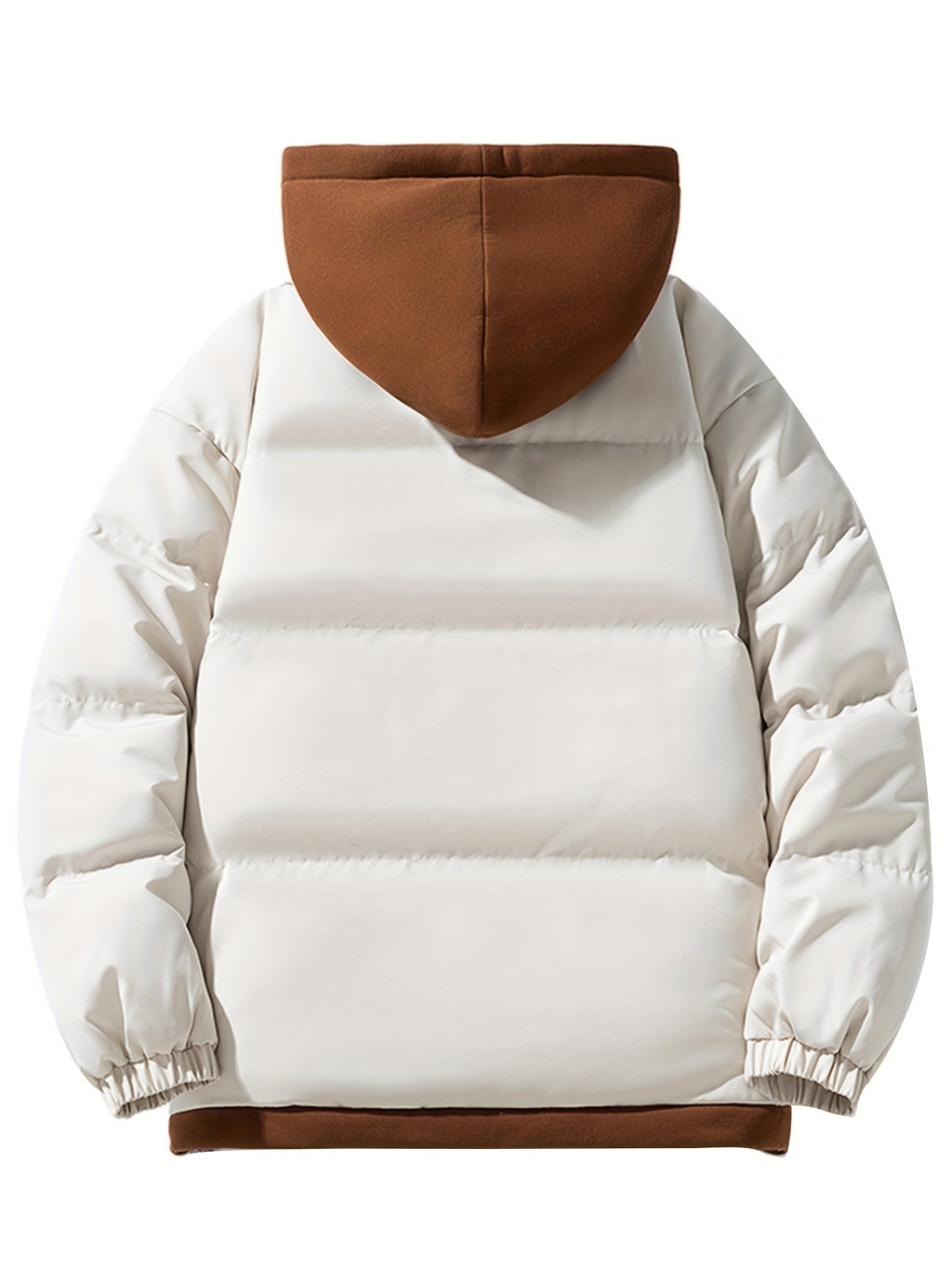 Manteau pour homme, à capuche, kaki foncé
