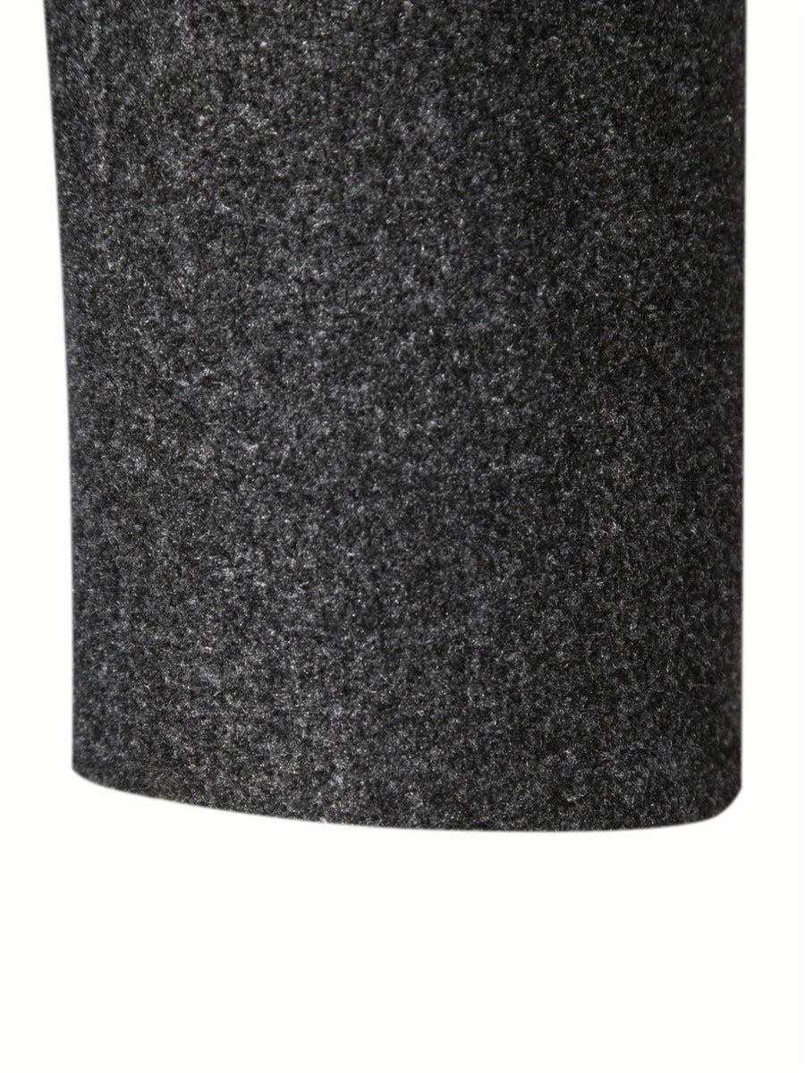 Manteau, tweed, à revers, gris foncé, photo 11