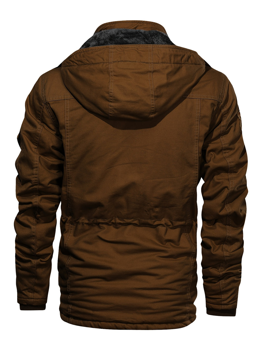 Veste pour homme, coupe-vent, à col montant, kaki