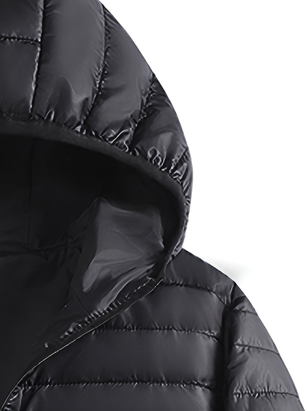 Veste pour homme, coupe-vent, à capuche, noir