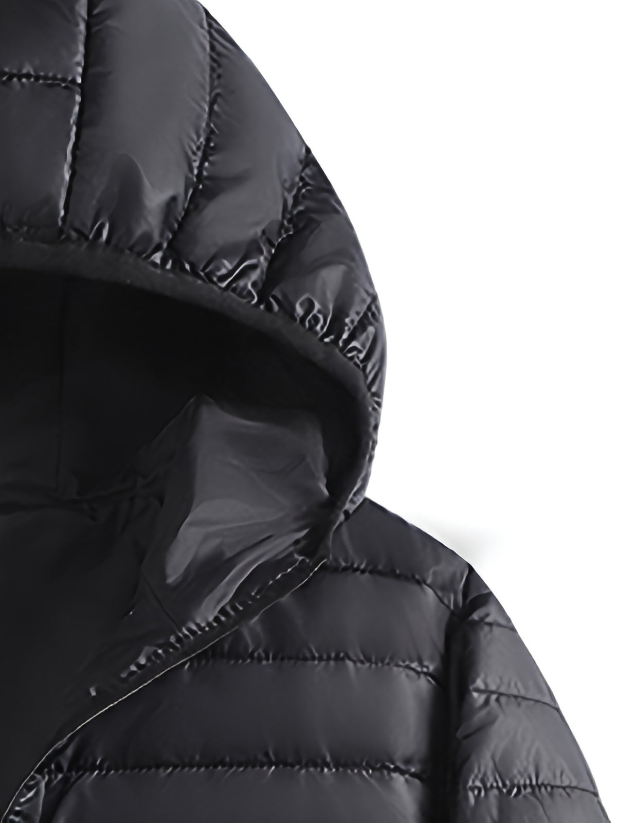 Veste pour homme, coupe-vent, à capuche, noir