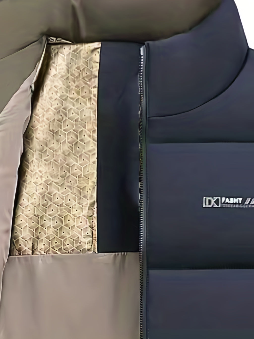 Manteau matelassé pour homme, à capuche, bleu marine