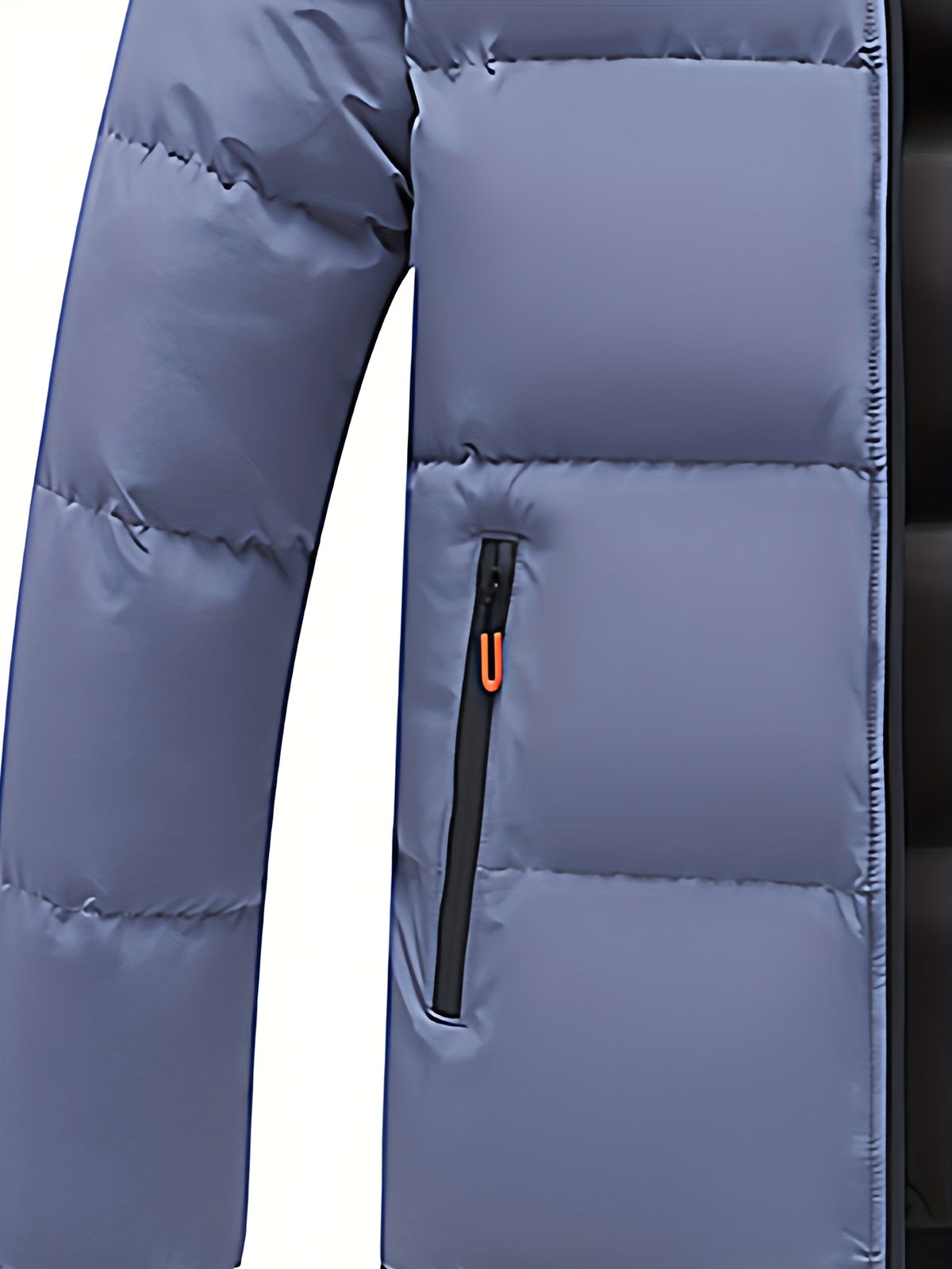 Veste matelassée pour homme, coupe-vent, à col montant