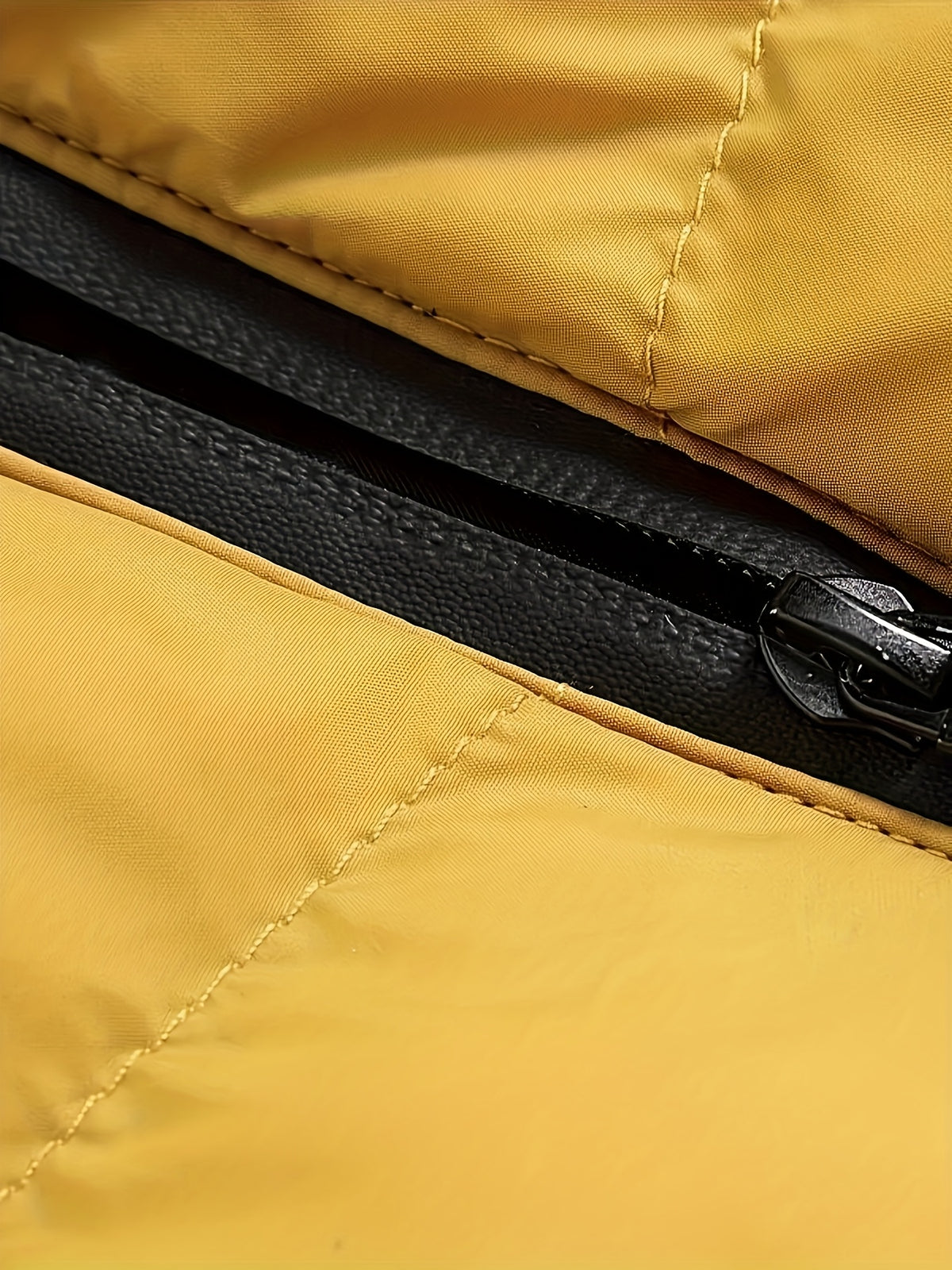 Veste long pour homme, à col montant, jaune