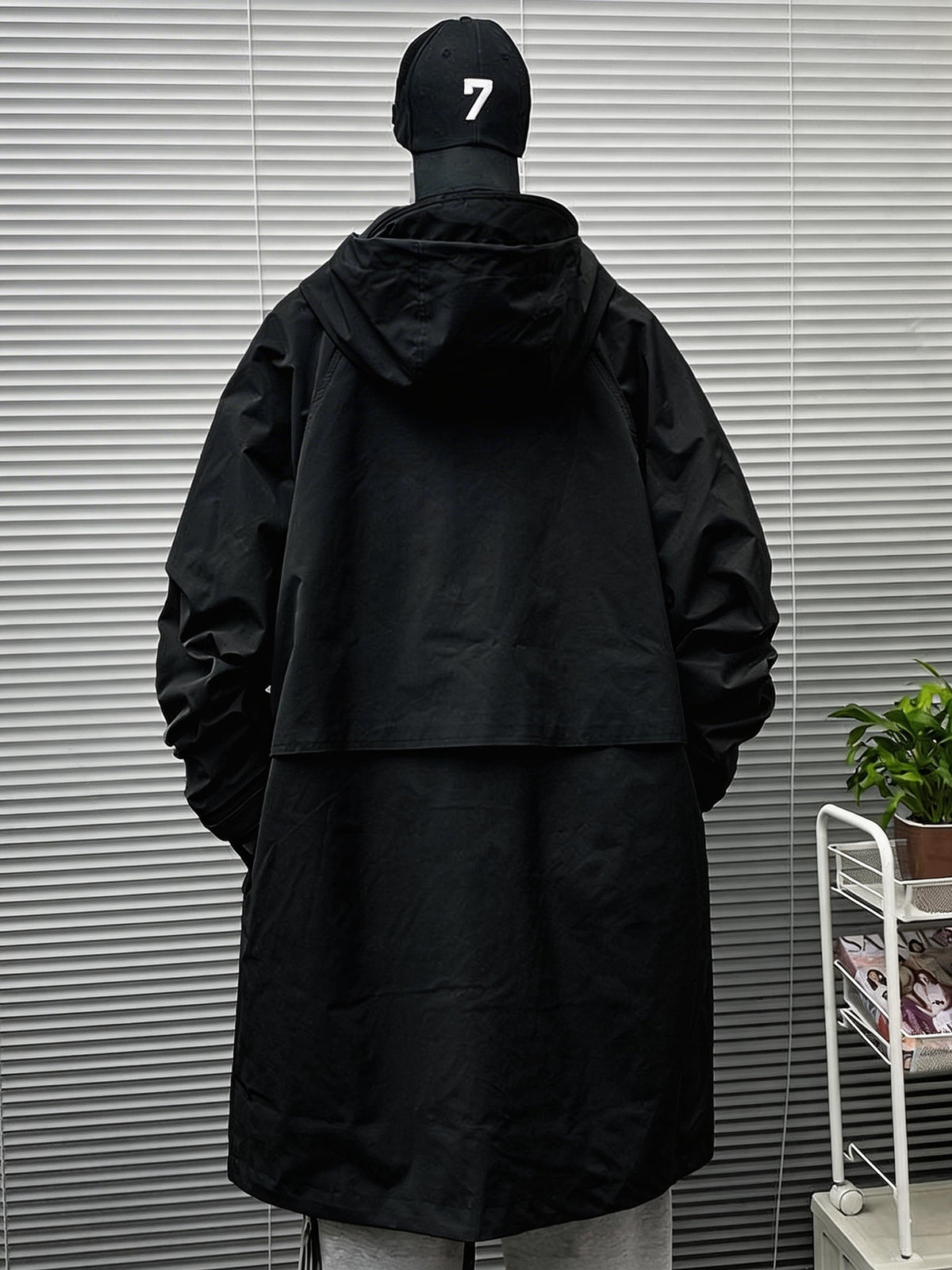 Veste pour homme, coupe-vent, à capuche, jaune