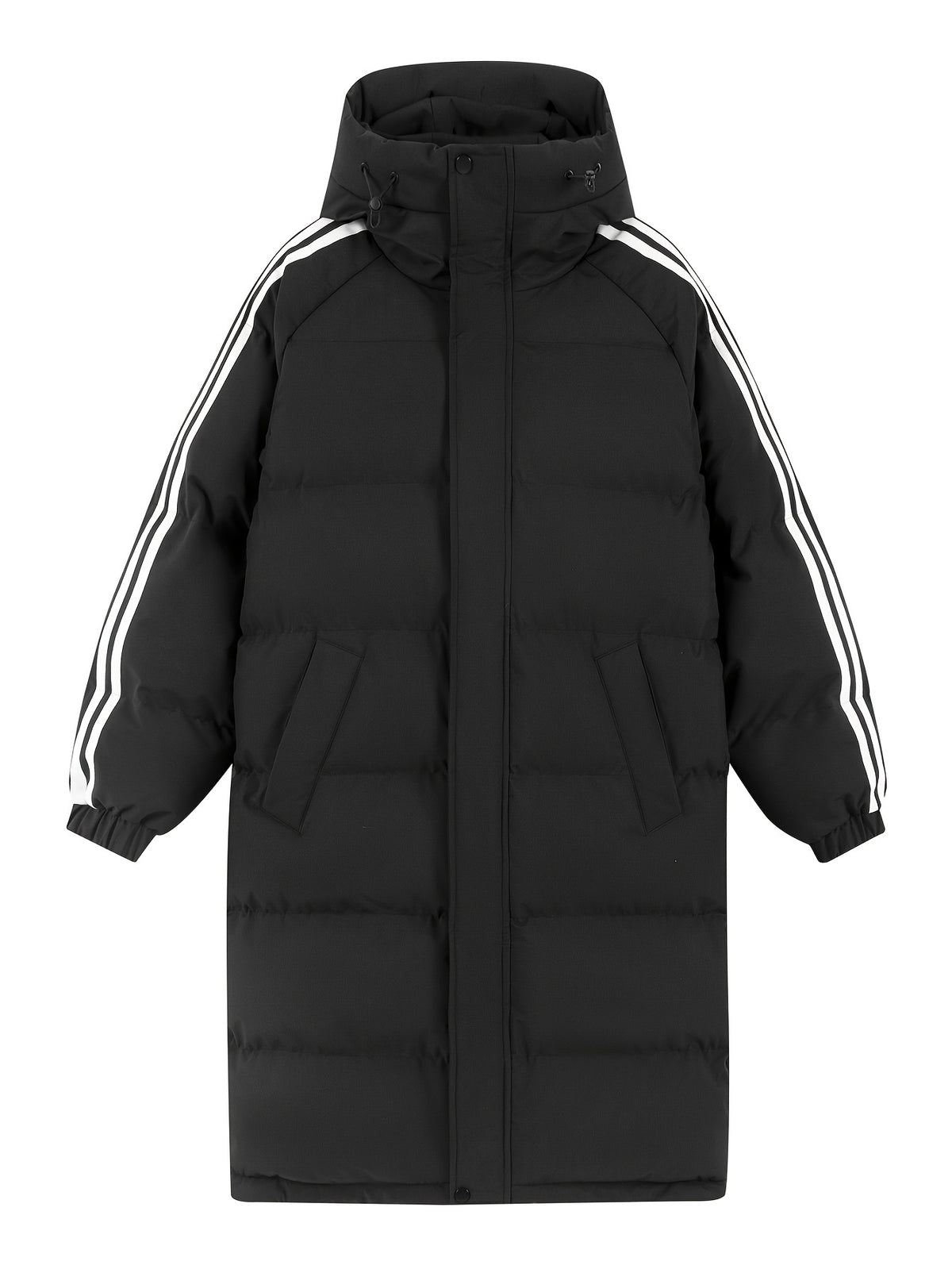 Veste long pour homme, coupe-vent, à capuche, long