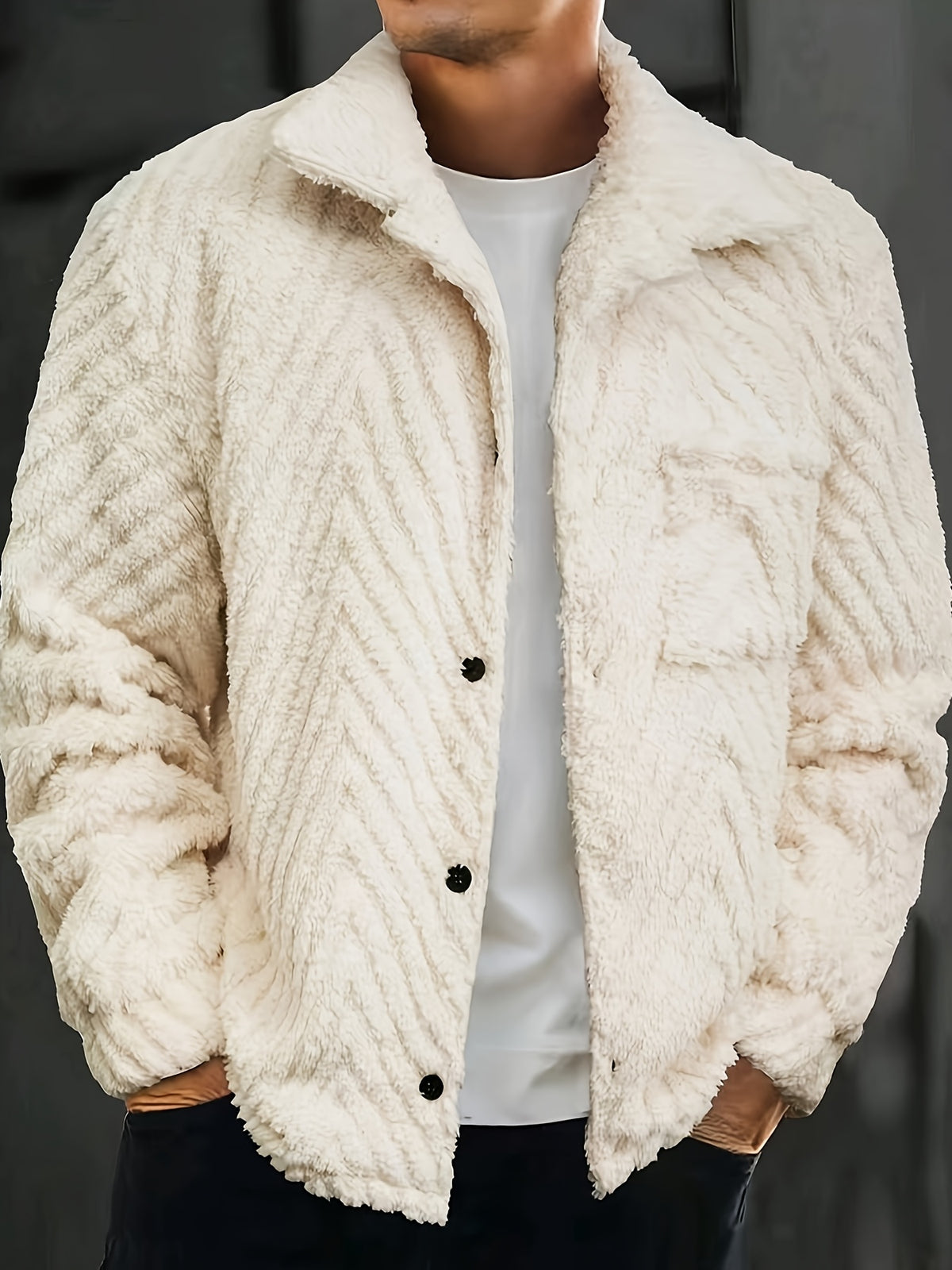 Veste pour homme, à revers, modele 5