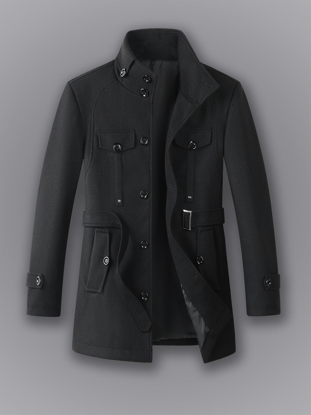 Manteau mi-long pour homme, coupe-vent