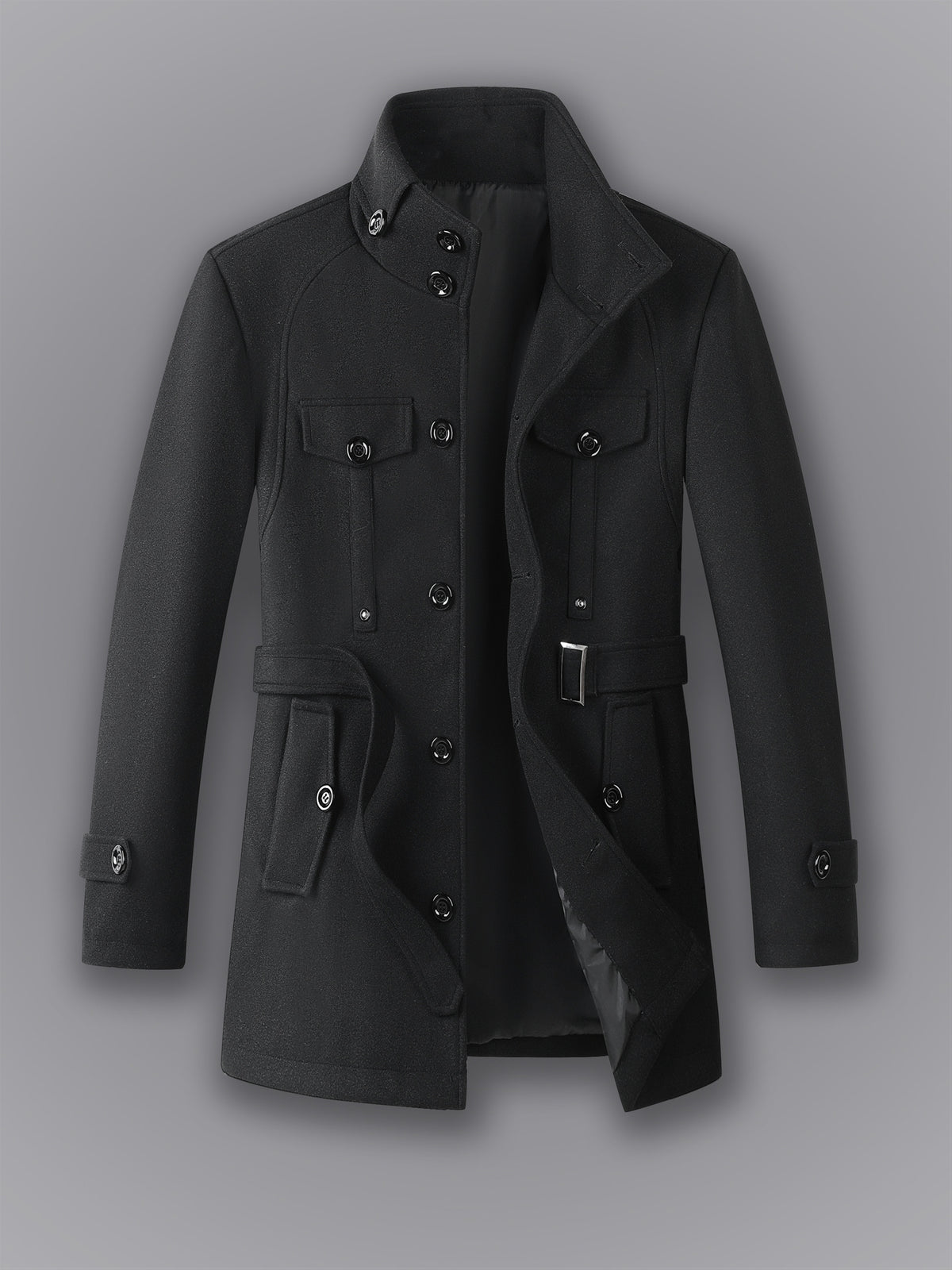 Manteau mi-long pour homme, coupe-vent